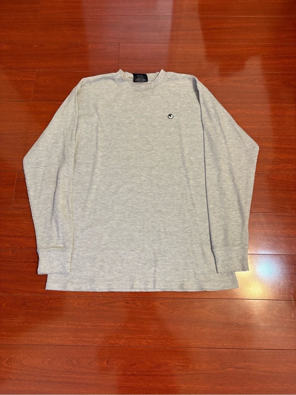 Men’s Y2K South Pole Gray Thermal Long Sleeve Shirt Size Large Grunge Skater